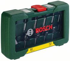 Frezų rinkinys BOSCH, 8 mm kotas, 12 vnt.