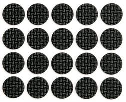 Padukas VOREL, Y x 74818, D - 20 mm, 20 vnt., lipnus, juodas veltinis