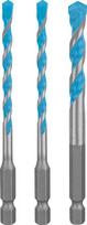 Universalių grąžtų rinkinys BOSCH HEX-9 Multi Construction, 5-6-8 mm