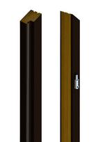 Laminuotų durų su užlaida stakta VOSTER, vertikali, dešininė, spalva Black matt, matmenys 2063 x 90