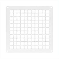 Ventiliacinis tinklelis - grotelės EUROPLAST LSM1515, 150 x 150 mm, baltos sp., metalinis