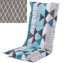 Pagalvėlė kėdei su aukštu atlošu PATIO Capri Hoch H030-06PB, 125x50x8 cm, 52% poliesteris, 48% medvi