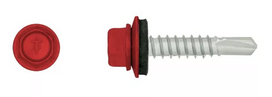 Cinkuotas savisriegis su tarpine RAWLPLUG, RAL 3009, 4,8 x 35 mm, 150 vnt.
