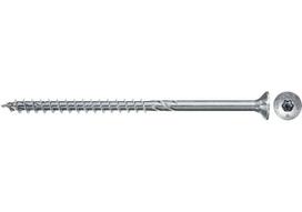 Medsraigčiai FISCHER, 6,0 x 180 mm, baltai cinkuoti, TORX, 100 vnt.