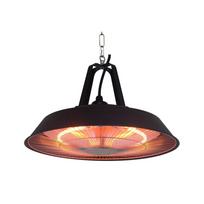 Pakabinamas infraraudonųjų spindulių šildytuvas 4IQ Diuna, juodos spalvos, 1500 W
