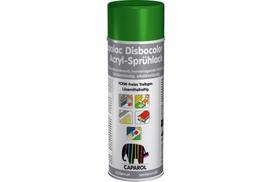 Dažai CAPAROL Capalac Disbocolor 781, 400 ml, aerozoliniai, šilko matiniai, lapų žalumo, RAL6002