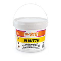 Smulkiagrūdis baigiamasis glaistas MITTO Gm210, 5 kg, su marmuro užpildu