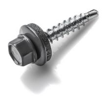 Cinkuotas savisriegis su tarpine RAWLPLUG, RAL 7024, 4,8 x 35 mm, 150 vnt.