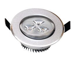 Įmontuojamas šviestuvas ORRO, LED 3 W, 220-240 V, 180 lm, 3300 K, 30.000 h, apvalus, sidabrinės spal