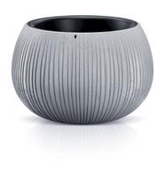 Plastikinis lauko vazonas BOWL BETON WS, pilkos spalvos, skersmuo 24 cm.