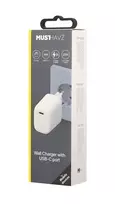 Telefono įkroviklis MUSTHAVZ, USB-C Power Delivery įkroviklis, 20W, baltos sp., MHHEADPD20WWHT