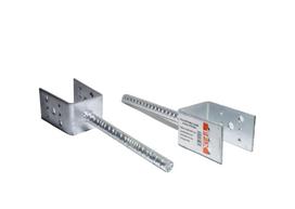 Kolonų atrama U-tipo T-FIX, 51 x 324 x 100 mm, armatūra 18 mm, juosta 4mm, HDG