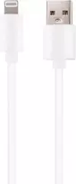 Įkrovimo laidas MUSTHAVZ Easy to Go, USB-A į Lightning laidas, 1 m, baltos sp., MHESCAB505WHT