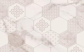 Dekoratyvinės plytelės CERSANIT Style Stone Patchwork Glossy, 25 x 40 cm, 1,200 m2/dėž., baltas marm