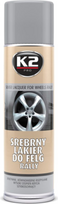Automobiliniai dažai K2 Silver, ratlankiams, sidabriniai, 500 ml