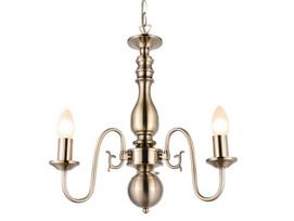 Pakabinamas šviestuvas G.LUX Gt-307-3 Hall, 3 x E14, žalvario spalvos