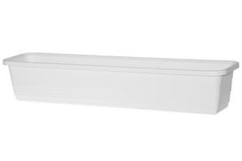 Plastikinis lauko vazonas 4Living Bona, baltos sp., 79,5 x 18 x 14,5 cm.