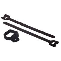 Kabliukų ir kilpučių surišimo juosta FIX-O-MOLL, 8mm x 15cm, 6vnt., juoda sp.