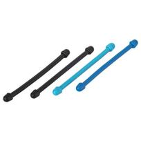 Surišimo dirželiai FIX-O-MOLL, 76mm, 4vnt., žydr/mėl/juoda sp.