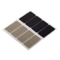Tvirtinimo padukai FIX-O-MOLL, klijuojami, kabliukams, kilputėms, 48x25mm, 4vnt., juoda ir pilka sp.