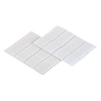 Tvirtinimo padukai FIX-O-MOLL, klijuojami, kabliukams, kilputėms, 25x25mm, 12vnt., balta sp.