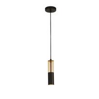 Pakabinamas šviestuvas SEARCHLIGHT Merrygold, GU10, 5x35W, AXPxG 120x10x10 cm, juodos ir gintaro sp.