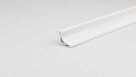 Apdailos juostelė ARCANSAS 081Va/01, 2500 x 20 x 20 mm, plastikinė, balta, blizgi "adhesive"
