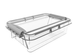 Daiktadėžė PLAST TEAM Pro Box, su dangčiu, skaidri, 14,2 x 5,7 x 21 cm, 0,9 l,