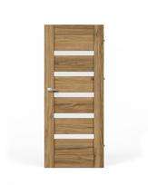 Laminuotos vidaus durys su užlaida VIVENTO PY-02, dešininės, spl. Catania oak, 2030x744x40 mm