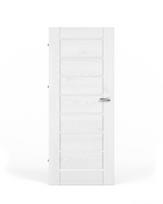 Laminuotos vidaus durys su užlaida VIVENTO PL-02, kairinės, spl. Sibiu White, 2030x844x40 mm