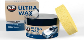 Automobilinis vaškas K2 Ultra Wax, su kempine, 250 g