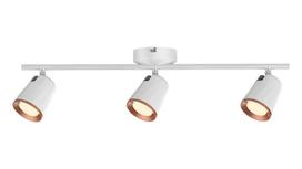 Kryptinis šviestuvas RABALUX Solange, LED, 3 x 6W, 230V, 3000K, 3 x 380 lm, IP20, metalinis, baltos