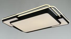 Lubinis LED šviestuvas BALTIK GAISMA K39235 Bk, 110W x 2, dimeriuojamas, su pultu, juodos sp., 950 x