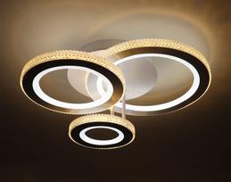 Pakabinamas LED šviestuvas BALTIK GAISMA Prd-C0639R, 54W (2 x 27W) IR remote 470 x 380 x 165