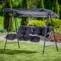 Sodo supynės PATIO Tora A088-03PB, 175 x 95 x 140 cm, plienas, tekstilė, su pagalvėlėmis, maksimali