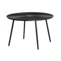 Lauko stalas 4LIVING, skersmuo 120 cm, aukštis 74 cm, juodos sp.