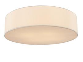 Lubinis šviestuvas G.LUX Gm-611/4 Fabric White, 4 x E27, D600 x 170 mm, baltos spalvos