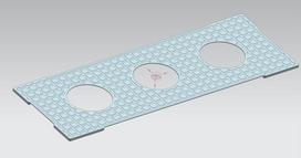 Apsauginis balastinio bloko padas EL-SUN, 600 x 205, PVC, P230A60, 1 vnt.
