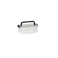Daiktadėžė PLAST TEAM Uno Box, dangtis su rankena, skaidri, 37,5 x 16,8 x 28,5 cm, 11,5 l
