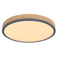 Lubinis LED šviestuvas GLOBO Doro, 24W, 230V, 3200 lm, 3000K, MDF medžio išvaizda, rėmas ažuolo, ali