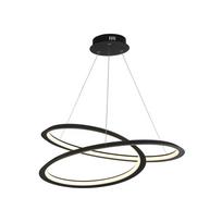 Pakabinamas LED šviestuvas SEARCHLIGHT Swirl Ii, 41W, 3000K, AXPxG 120x61x60 cm, smėlio juodos sp.,