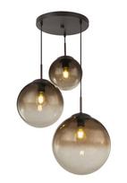 Pakabinamas šviestuvas GLOBO Varus, E27, 3 x 40W, 230V, rudos sp. metalas, gintaro sp. stiklas, 510