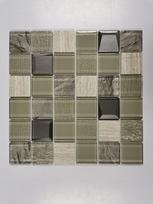 Stiklo mozaika MONA MOSAICS Td868, 300 x 300 x 8 mm, 11 vnt./dėž.iklo ir akmens mozaika, spl. smėlio