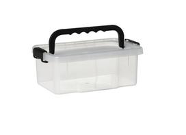 Daiktadėžė PLAST TEAM Uno Box, dangtis su rankena, skaidri, 17,5 x 10,5 x 28,8 cm, 2,5 l