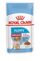 Konservuotas šunų ėdalas ROYAL CANIN, visavertis pašaras šunims, vidutinių veislių šuniukams (suaugu