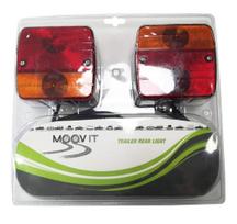 Lempų komplektas priekabai MOOVIT, magnetic, galinės, su 7 kontaktų lizdu, su magnetu, 2 vnt