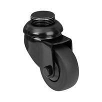 Ratukas kietoms grindims RUSTICLINE, Ø 50 mm, įsukamas, sriegis 3/4", RT-59, apkrova 50 kg, juodos s