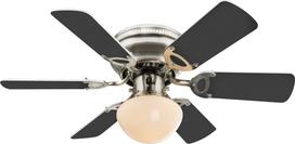 Pakabinamas šviestuvas GLOBO Ugo, E27, 1x60W, 230V, su 50W ventil., su jung. grandinėle, mat. nikeli
