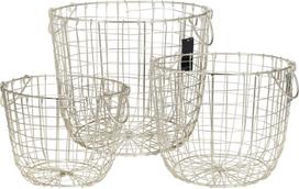Krepšys, metalinis, auksinės sp., 355 x 355 x 310 mm