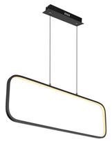 Pakabinamas LED šviestuvas GLOBO Silla, 24W, 230V, 3000K, 2770 lm, metalas, plastikas, matinės juodo